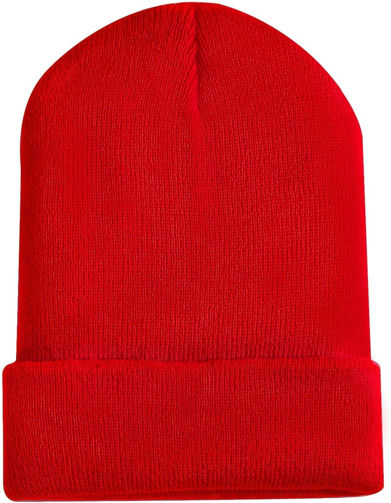 Dfqsofd Beanie for Men Women, Knitted Hats for Women Soft Warm Winter Hat Unisex Cuffed Beanie Skully Cap for Cold Weather - Image 1